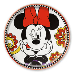 ROUND PLATE MINNIE Forever & Ever Pizza Plate D.31.