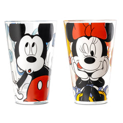 SET 2 PCS GLASS MICKEY E MINNIE Forever & Ever ML 310.