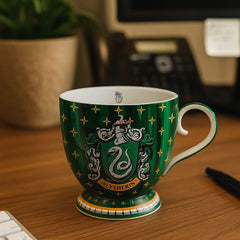EGAN Harry Potter Slytherin Mug 350 ml – Porcelain Coffee & Tea Cup , Dishwasher & Microwave Safe , Hogwarts House Gift for Fans