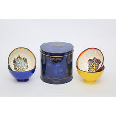 EGAN Harry Potter Bowl Set – 4 Porcelain Bowls 300 ml , Hogwarts Houses Design , Snack, Dessert & Ice Cream Bowls , Gift for Fans