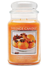 The Village Orange Cinnamon Candle Large.