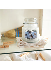Village Candle Pure Linen Fresh Cotton Medium.
