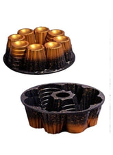 Non Stick Granite Muffin Cake Mould 26 cm Copper.