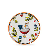 SET 6 DESSERT PLATES COCORICO' ORANGE DM 19