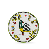 SET 6 DESSERT PLATES COCORICO' GREEN DM 19