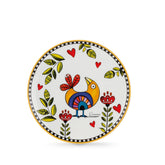 SET 6 DESSERT PLATES COCORICO' YELLOW 19 cm