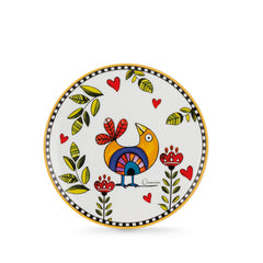 SET 6 DESSERT PLATES COCORICO' YELLOW 19 cm