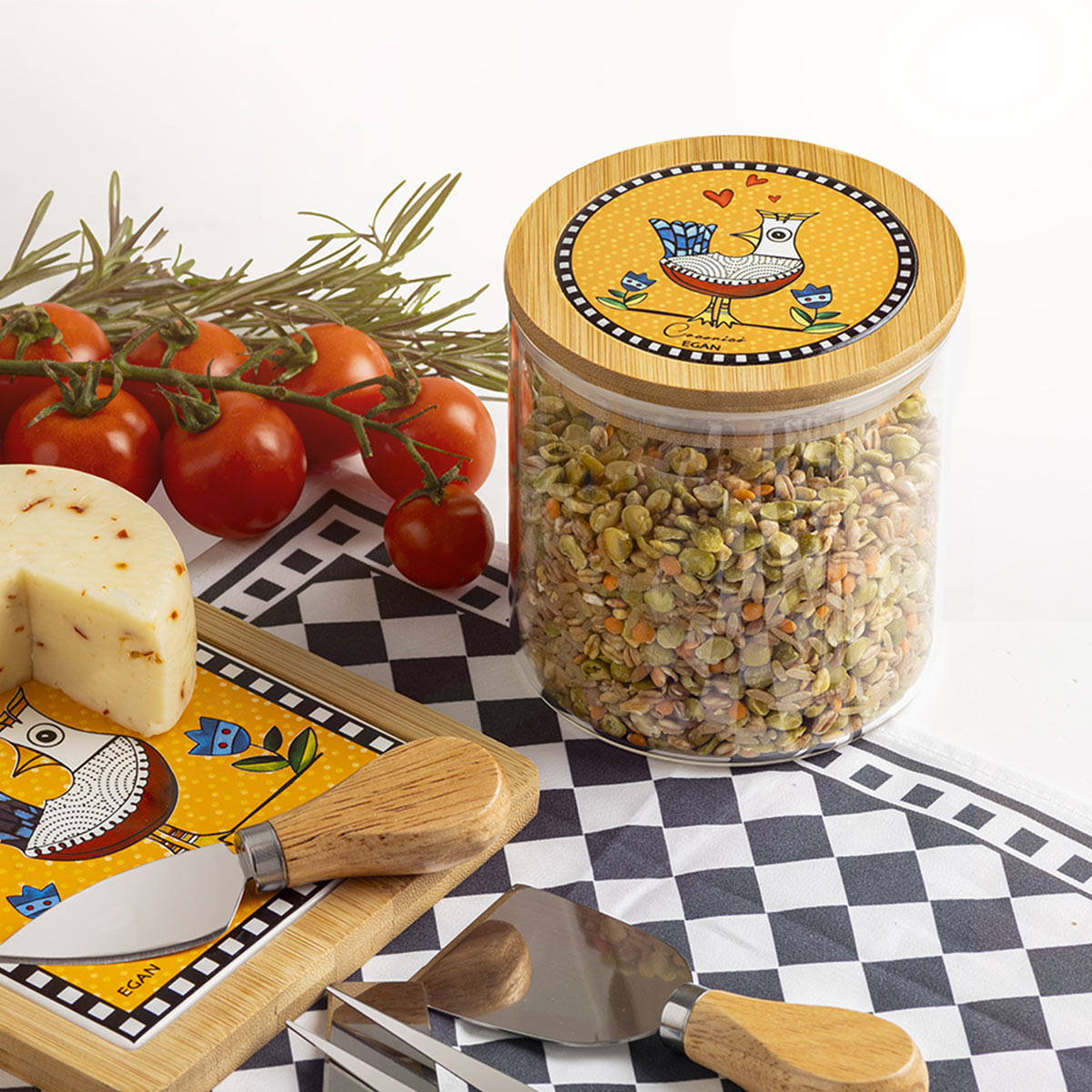 JAR COCORICO' YELLOW CM10X12