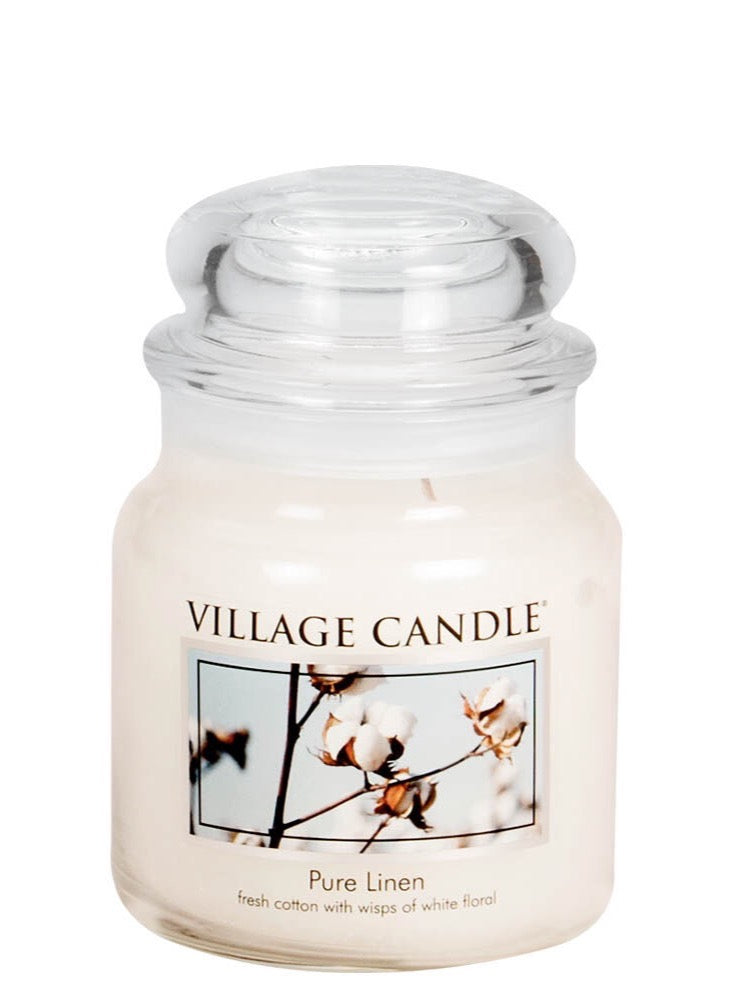 Village Candle Pure Linen Fresh Cotton Medium.
