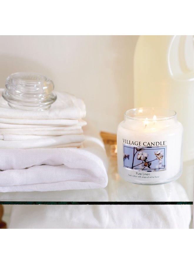 Village Candle Pure Linen Fresh Cotton Small.