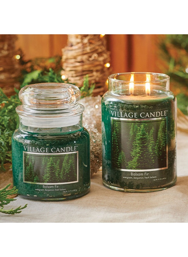Balsam Fir small Candle Evergreen Bergamot and Fresh Balsam.