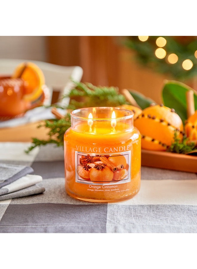The Village Orange Cinnamon Candle Large.