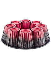 Non Stick Granite Muffin Cake Mould 26 cm Red.