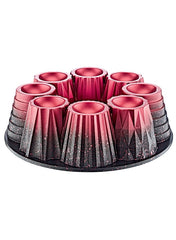 Non Stick Granite Muffin Cake Mould 26 cm Red.