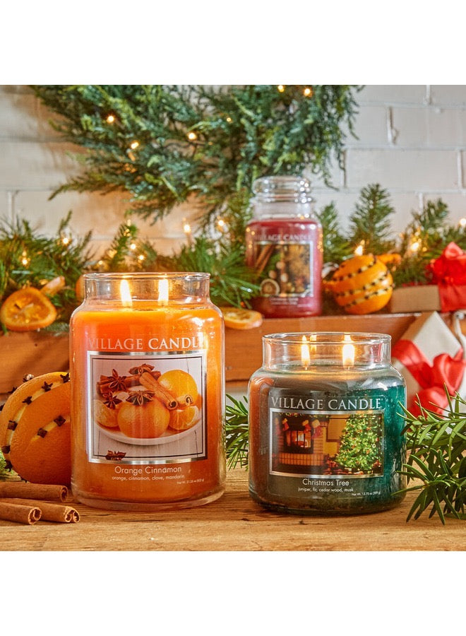 Village Candle Orange Cinnamon Medium.