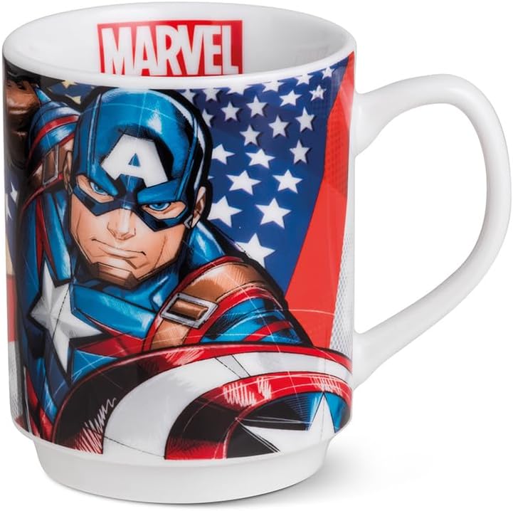 Egan Marvel Captain America Stacking Cup , in Tin Box 350 ml.
