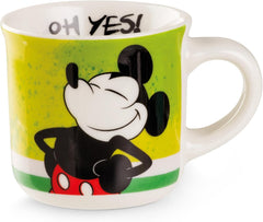Egan Mini Mug MICKEY I AM & MINNIE I AM – 80ml Espresso Cup | Disney Collectible Mug | New Bone China | Microwave & Dishwasher Safe | Gift for Coffee & Tea Lovers (MICKEY GREEN).