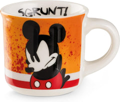 Egan Mini Mug MICKEY I AM & MINNIE I AM – 80ml Espresso Cup | Disney Collectible Mug | New Bone China | Microwave & Dishwasher Safe | Gift for Coffee & Tea Lovers (MICKEY ORANGE).