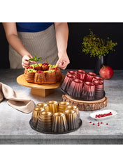 Non Stick Granite Muffin Cake Mould 26 cm Red.