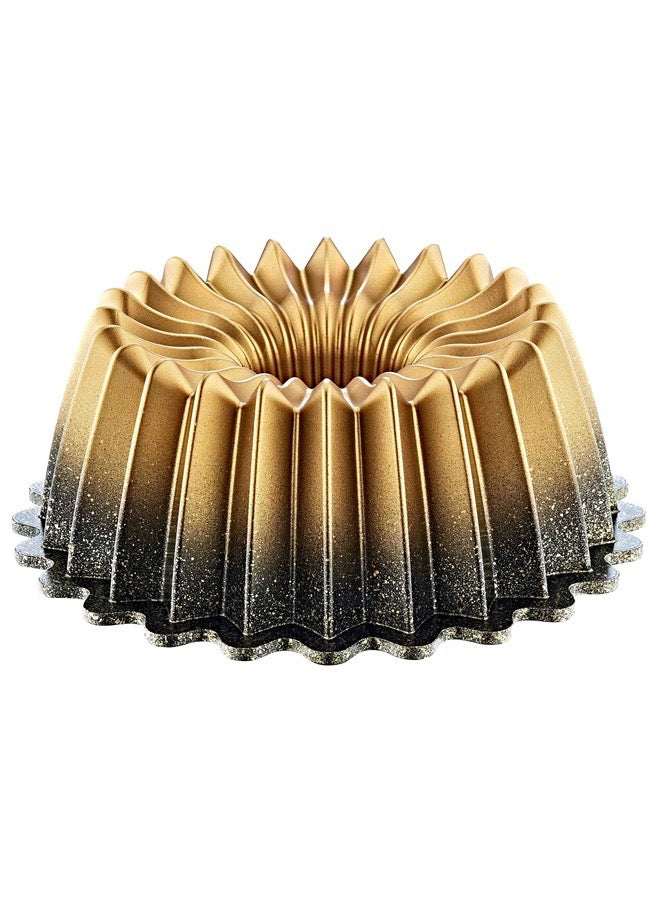 Granite Cake Mould 26 cm Chamomile gold.