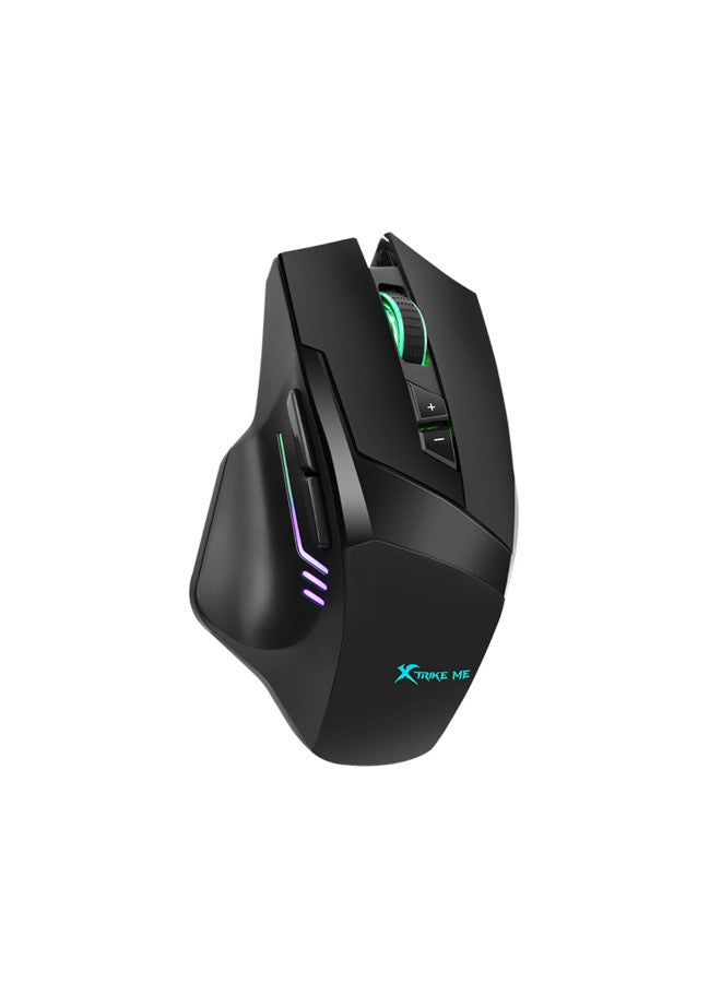Gaming Bundle 3 in 1 comb 7D wired mouse 6400DPI with multimedia Rgb keyboard and Soft mousepad.