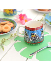 Set 2 Mug Laurel Burch Jungle Azure.