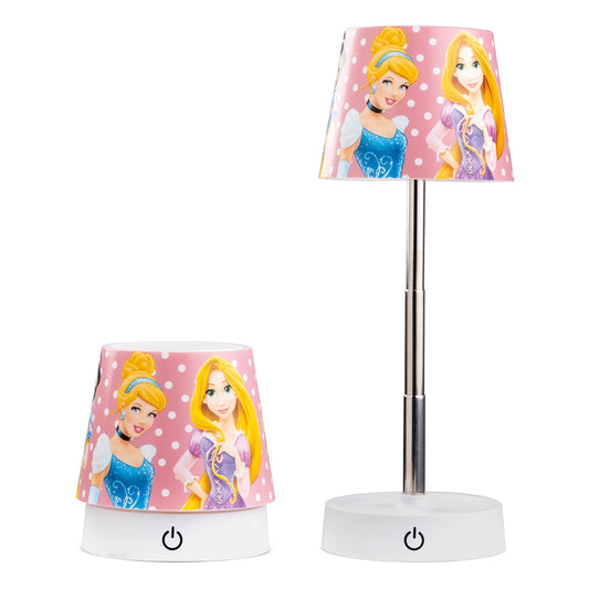 EGAN Disney LED Table Lamp – USB Rechargeable with Telescopic Stand – Tales Collection Lamp. Made from ABS and red. Dimensions: 11.5 x 11.5 cm (PRINCESSES TALES)