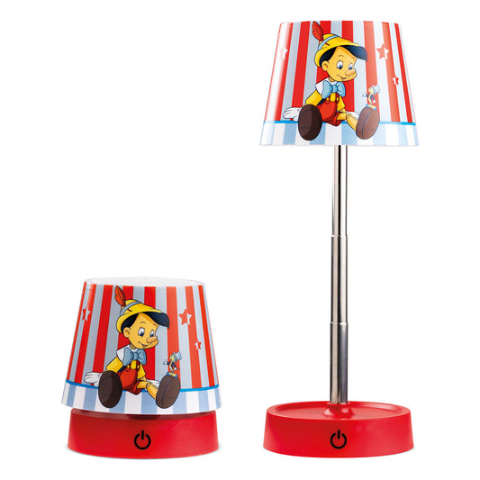 EGAN Disney LED Table Lamp – USB Rechargeable with Telescopic Stand – Tales Collection Lamp. Made from ABS and red. Dimensions: 11.5 x 11.5 cm. (PINOCCHIO TALES)