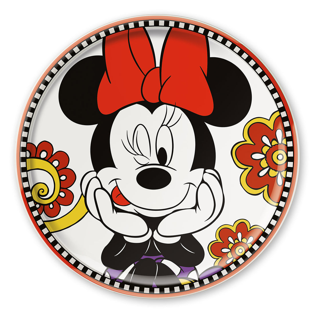 ROUND PLATE  MINNIE Forever &amp; Ever Pizza Plate D.31