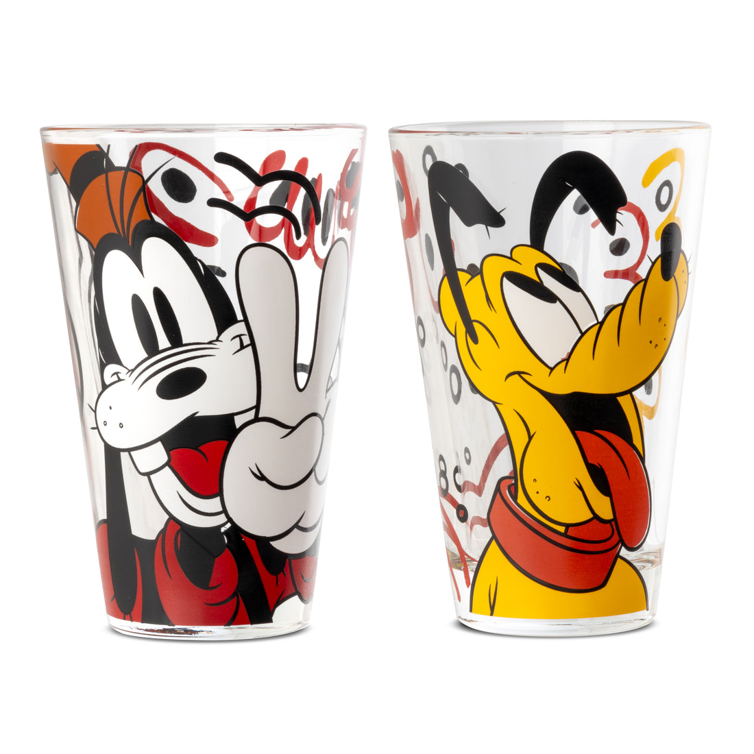 SET 2 PCS GLASS GOOFY E PLUTO Forever &amp; Ever ML 310