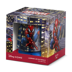 EGAN Marvel Spider-Man LED Table Lamp 11 cm, Warm Light, USB Powered, Adjustable Telescopic Desk & Night Light, ABS