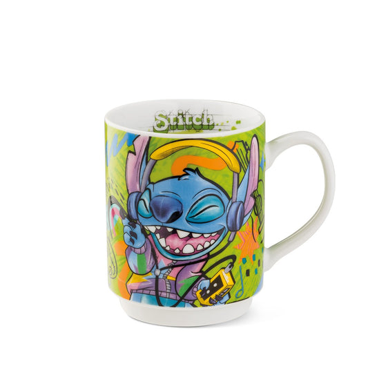 Stackable mug Stitch Green 350 ml.