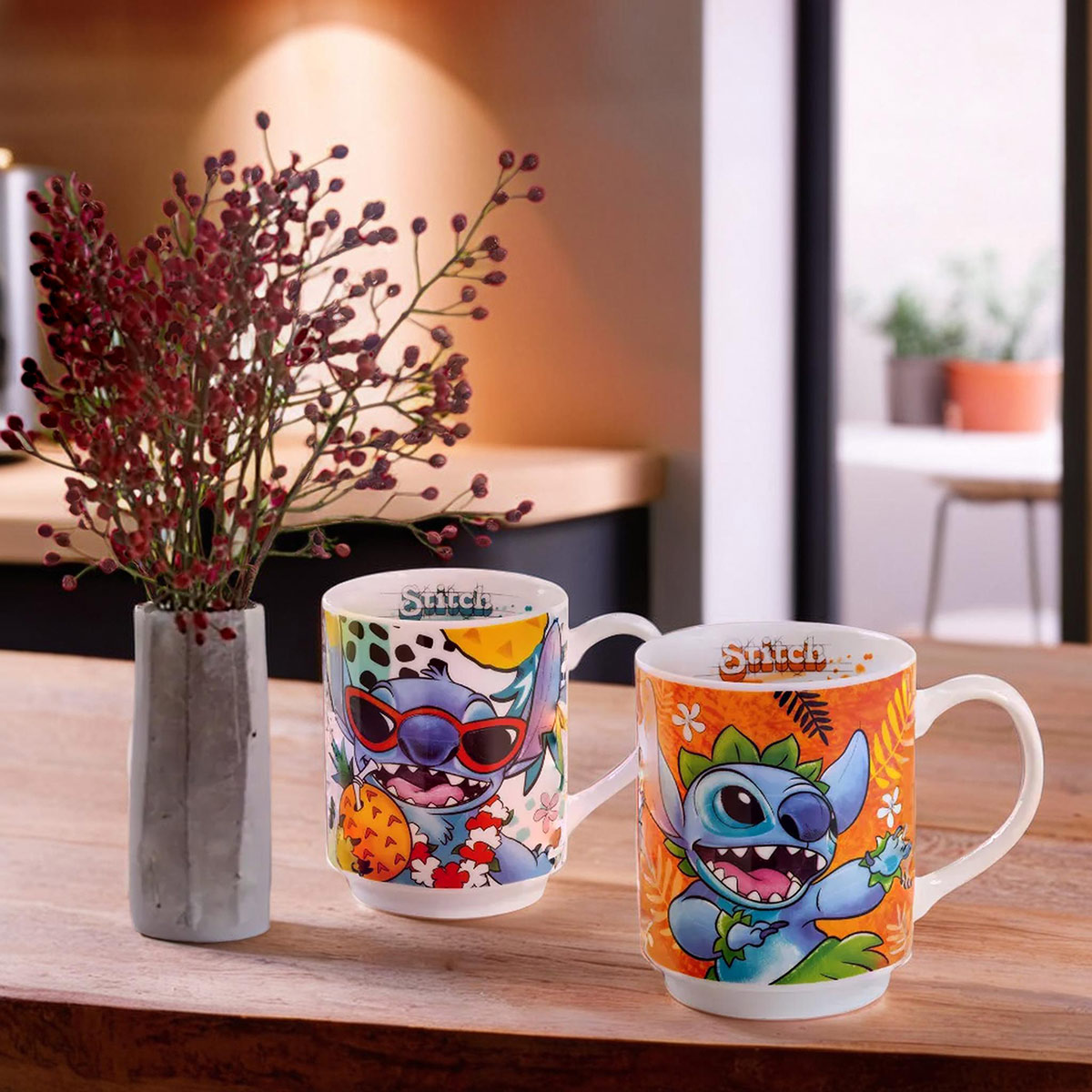 Stackable mug Stitch White 350 ml