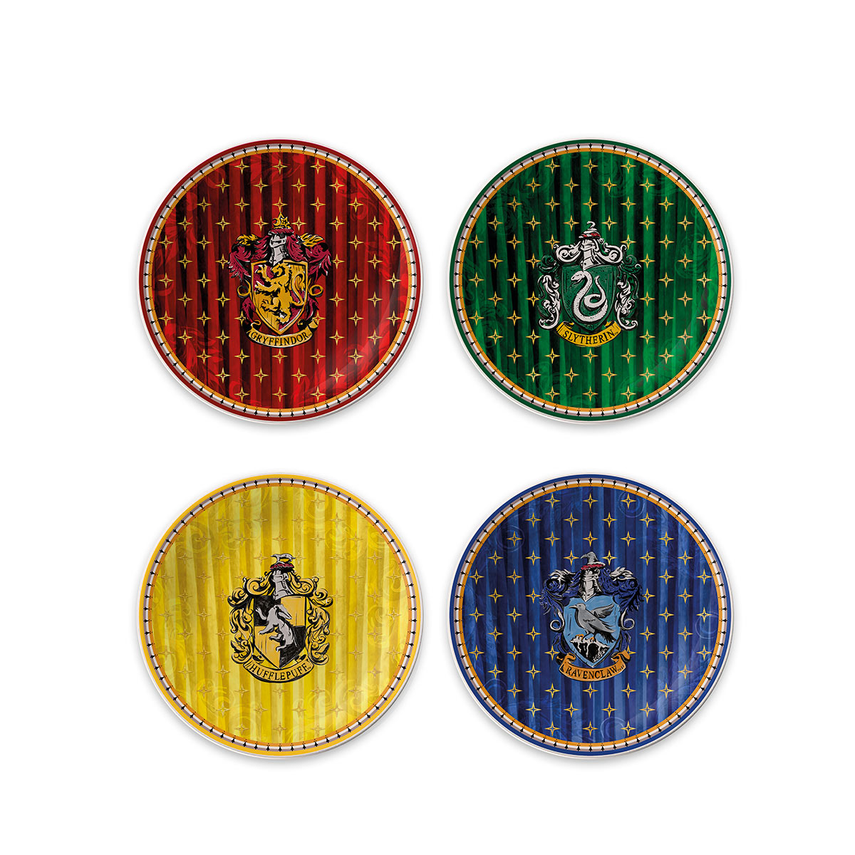 EGAN Harry Potter 4 Piece Dessert Plate Set 19 cm