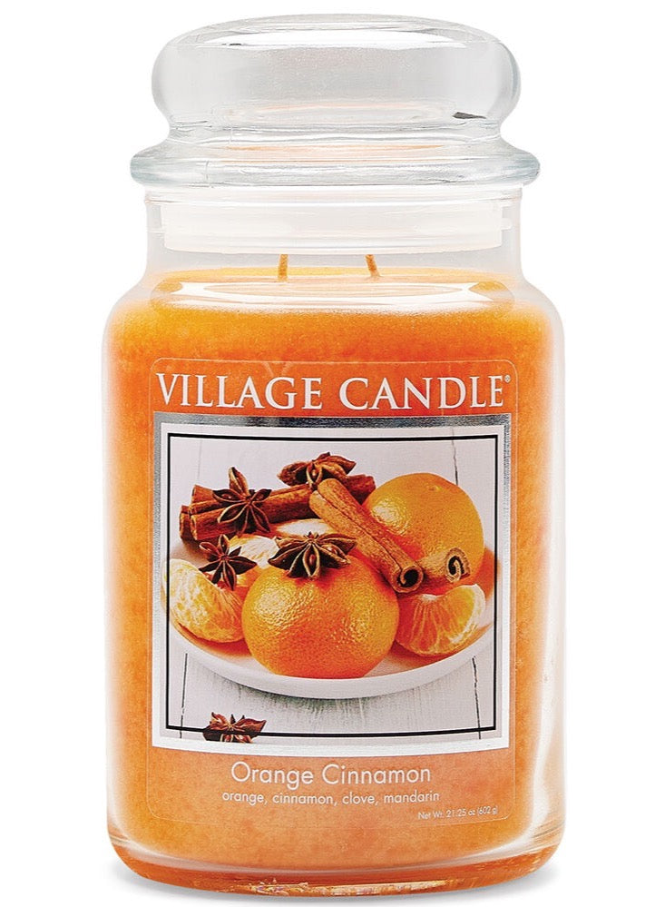The Village Orange Cinnamon Candle Large