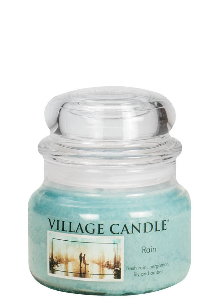 Village Candle Rain Small Glass Dome.