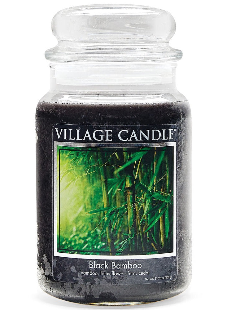 Village Candle Black Bamboo Large