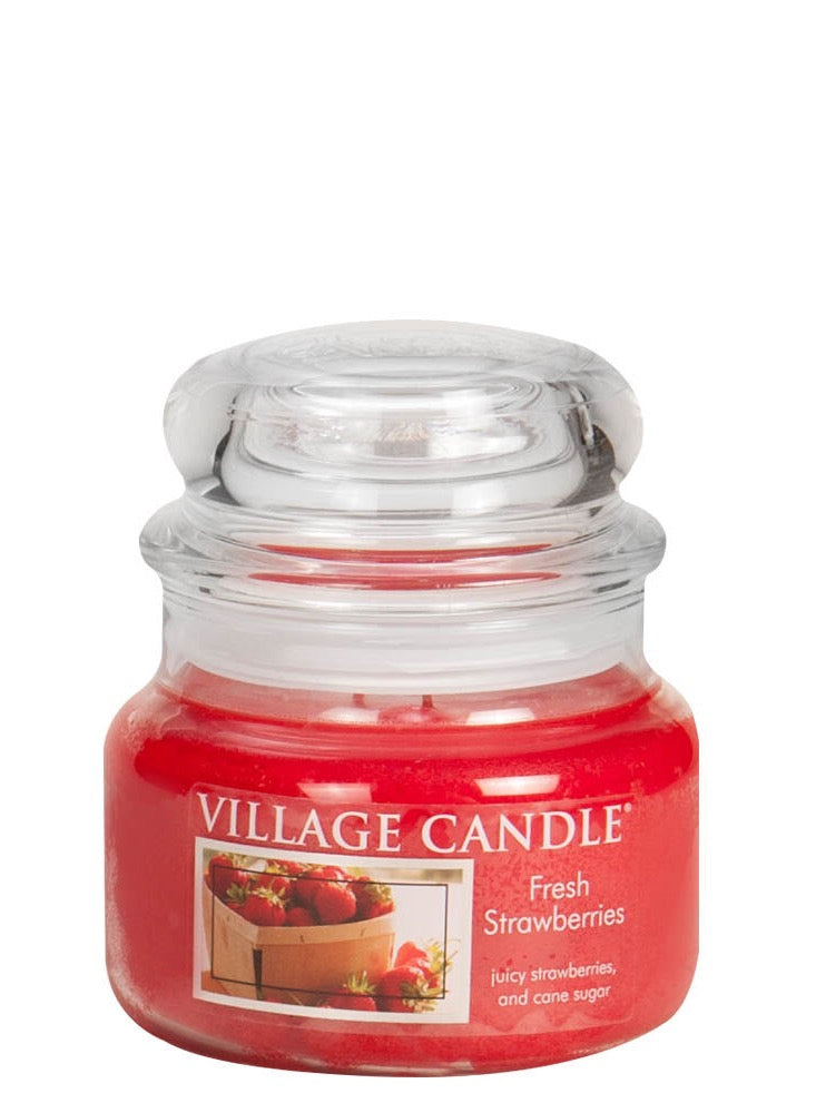 Village Candle Fresh Strawberries Small.