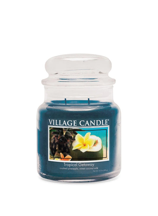 Village Candle Tropical Getaway  Medium.