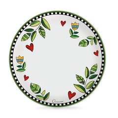 SET 6 DINNER PLATES COCORICO' GREEN 27 cm