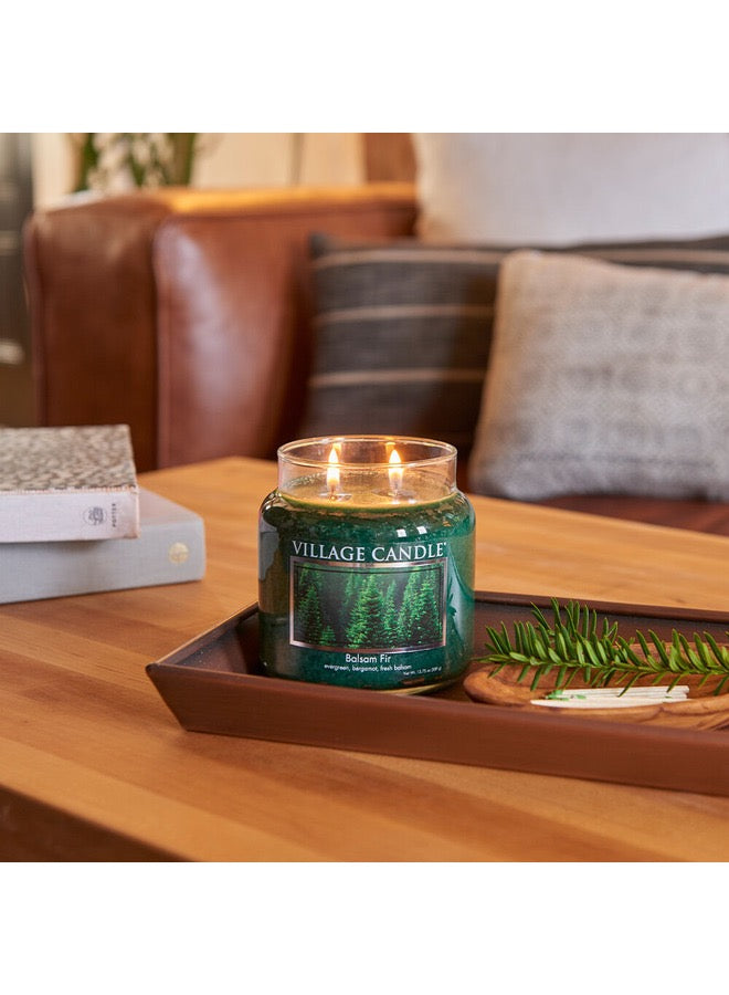Balsam Fir small Candle Evergreen Bergamot and Fresh Balsam.