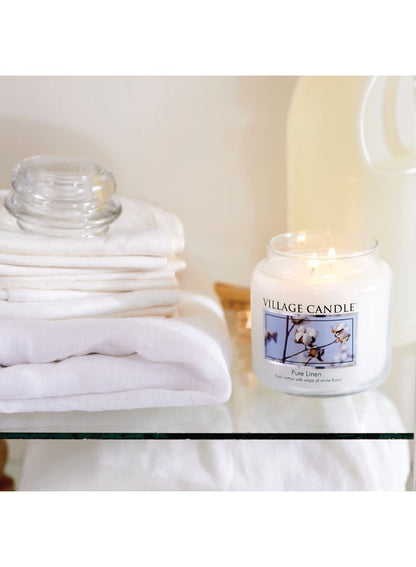 Village Candle Pure Linen Fresh Cotton Small