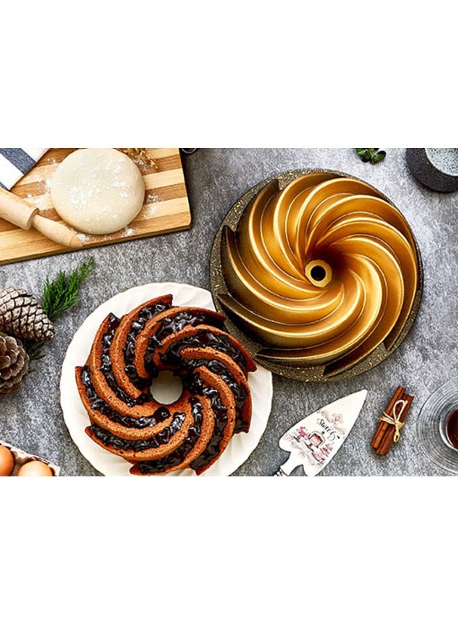 Granite Casting Windmill Cake Mould 26 cm Red.