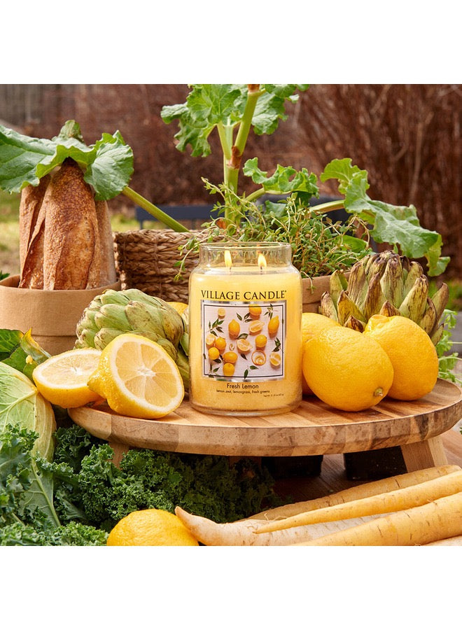 Village Candle Fresh Lemon Small.