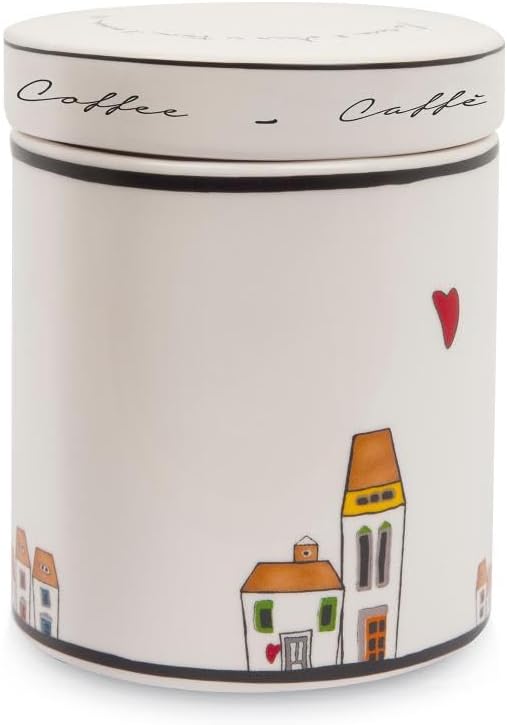 Egan Ivory Enamel Ceramic Storage Jar Small