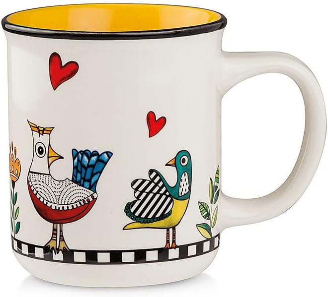 Egan Mug collection Cocoricò. Object made of yellow porcelain. The reference is 228012.