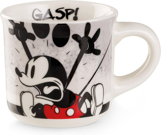 Egan Mini Mug MICKEY I AM & MINNIE I AM – 80ml Espresso Cup | Disney Collectible Mug | New Bone China | Microwave & Dishwasher Safe | Gift for Coffee & Tea Lovers (MICKEY GREY).