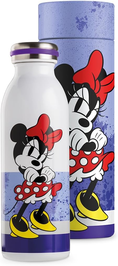 Egan Minnie Mouse I AM Water Bottle 500ml – Premium Stainless Steel Bottle for Hot & Cold Drinks | Leak-Proof, Stylish & Durable (RED).