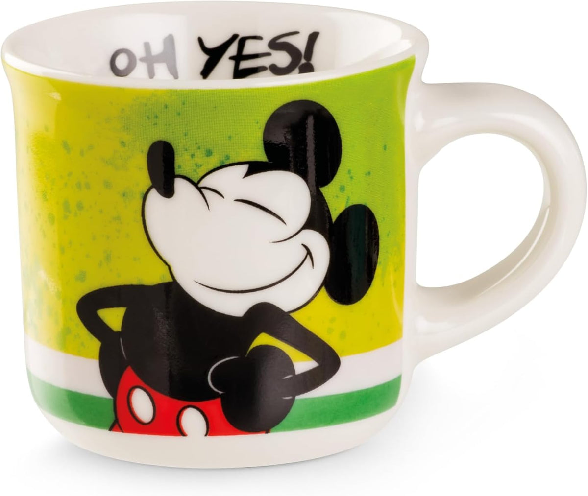 Egan Mini Mug MICKEY I AM & MINNIE I AM – 80ml Espresso Cup | Disney Collectible Mug | New Bone China | Microwave & Dishwasher Safe | Gift for Coffee & Tea Lovers (MICKEY GREEN)