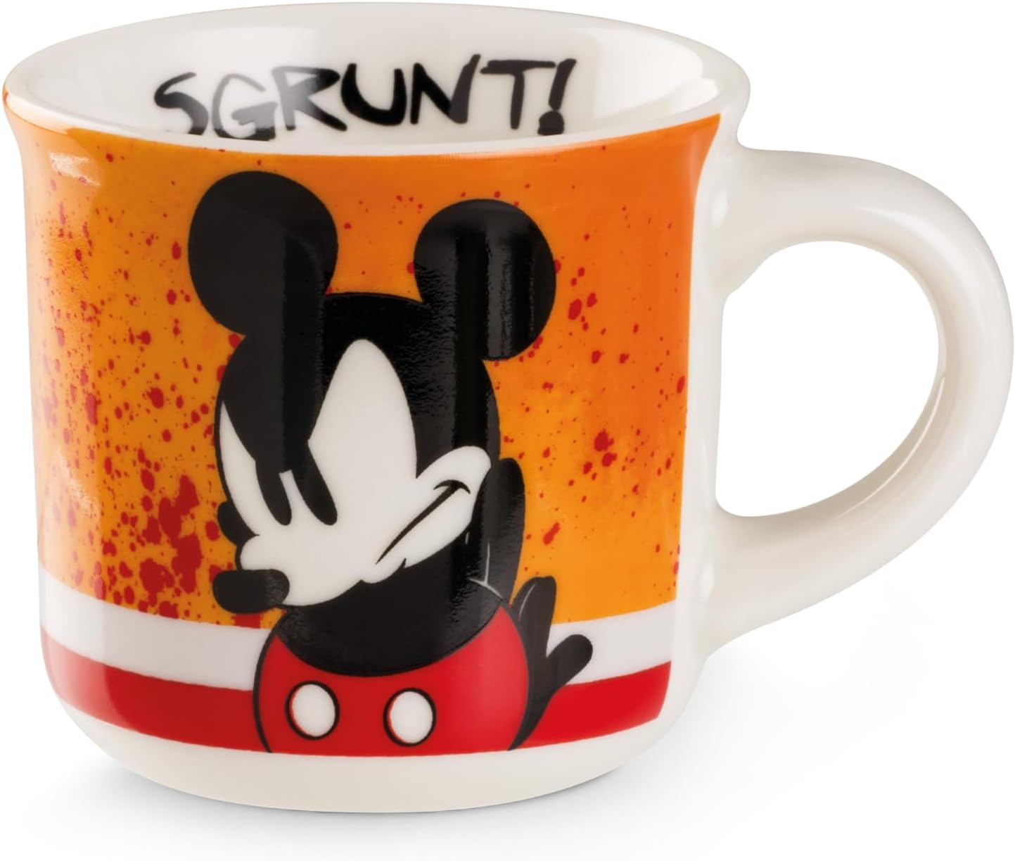 Egan Mini Mug MICKEY I AM & MINNIE I AM – 80ml Espresso Cup | Disney Collectible Mug | New Bone China | Microwave & Dishwasher Safe | Gift for Coffee & Tea Lovers (MICKEY ORANGE).